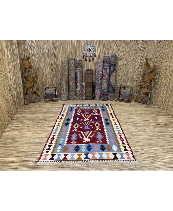 Handmade Turkish Kayseri Acrylic Original Kilim – FREE SHIPPING..!